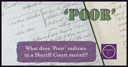 Poor - Sheriff Court